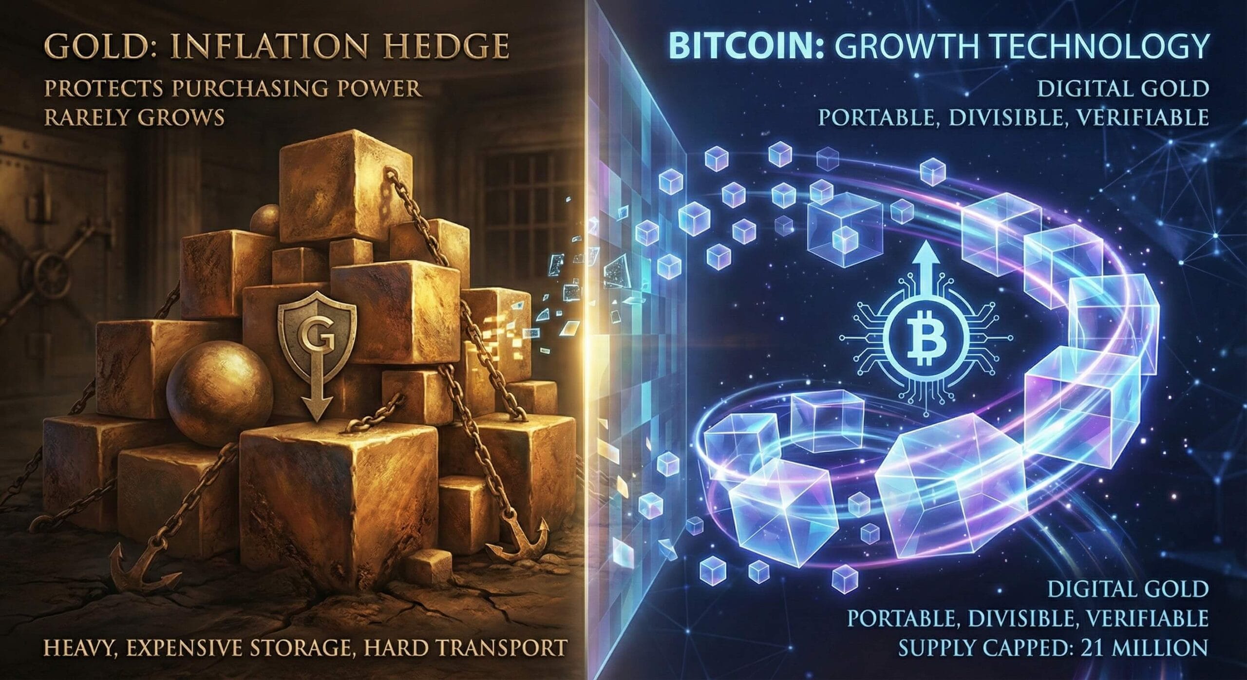 Bitcoin Gold comparison physical coins