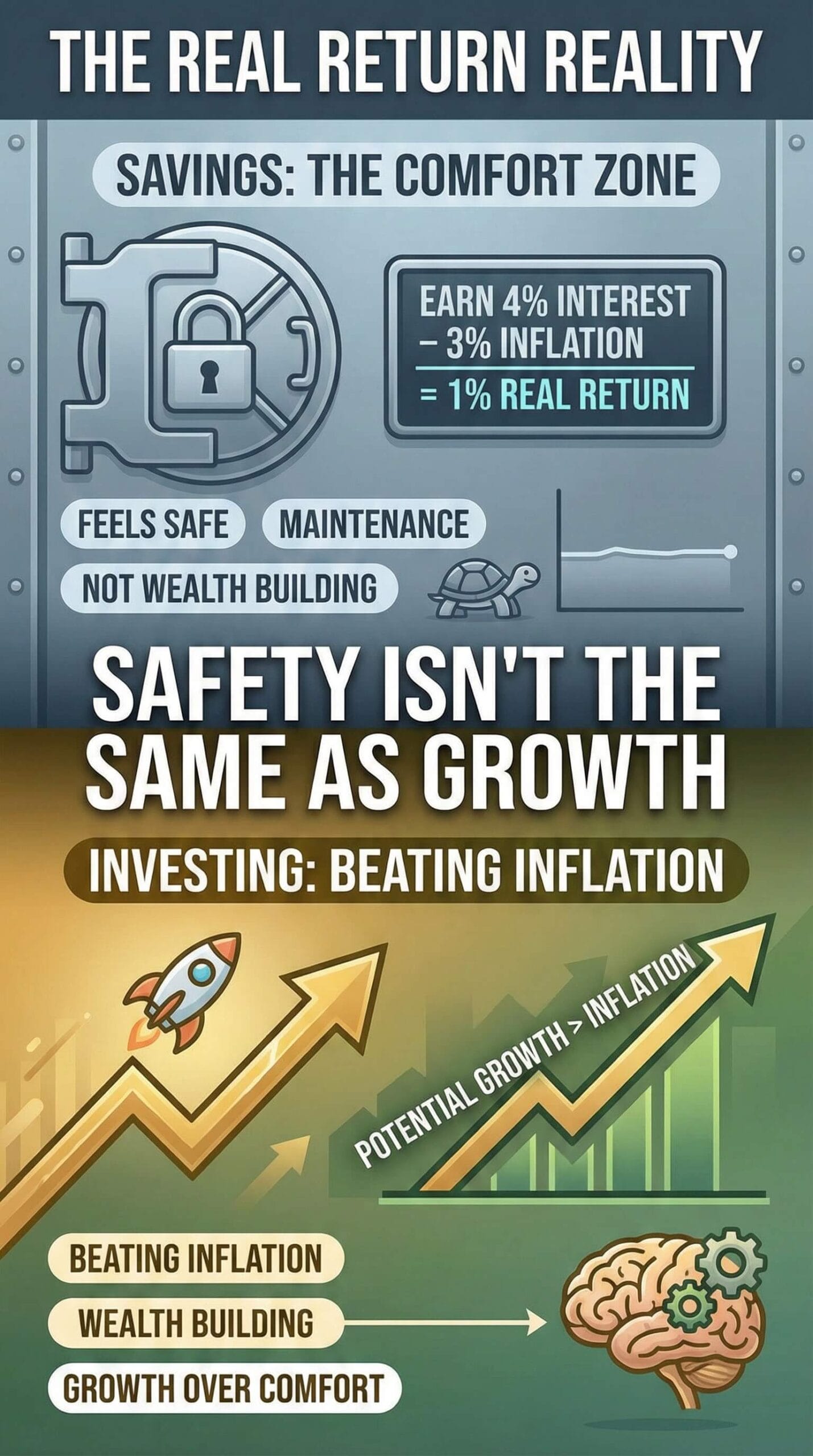 Real Yield Calculator graph showing inflation impact